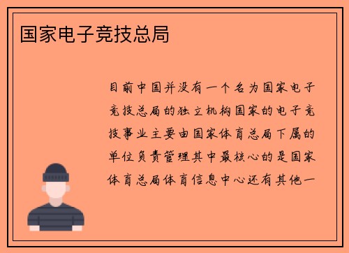 国家电子竞技总局